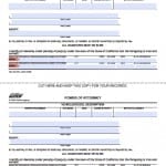 California Vehicle Power of Attorney Form California Vehicle Power of Attorney Form