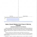 Hawaii Durable Financial Power of Attorney Form Hawaii Durable Financial Power of Attorney Form