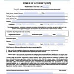 Nevada Vehicle Power of Attorney Form Nevada Vehicle Power of Attorney Form