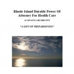 Rhode Island Medical Power of Attorney Form Rhode Island Medical Power of Attorney Form
