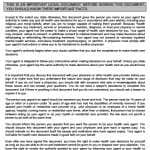Texas Medical Power of Attorney Form Texas Medical Power of Attorney Form