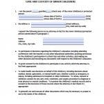 North Dakota Minor Child Power of Attorney Form North Dakota Minor Child Power of Attorney Form