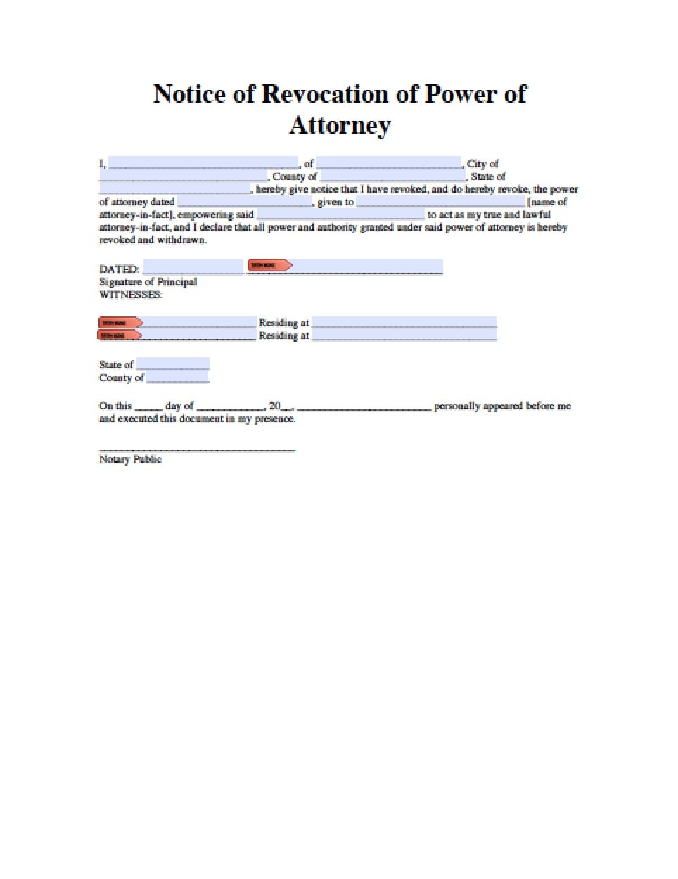 revoke power of attorney form nj