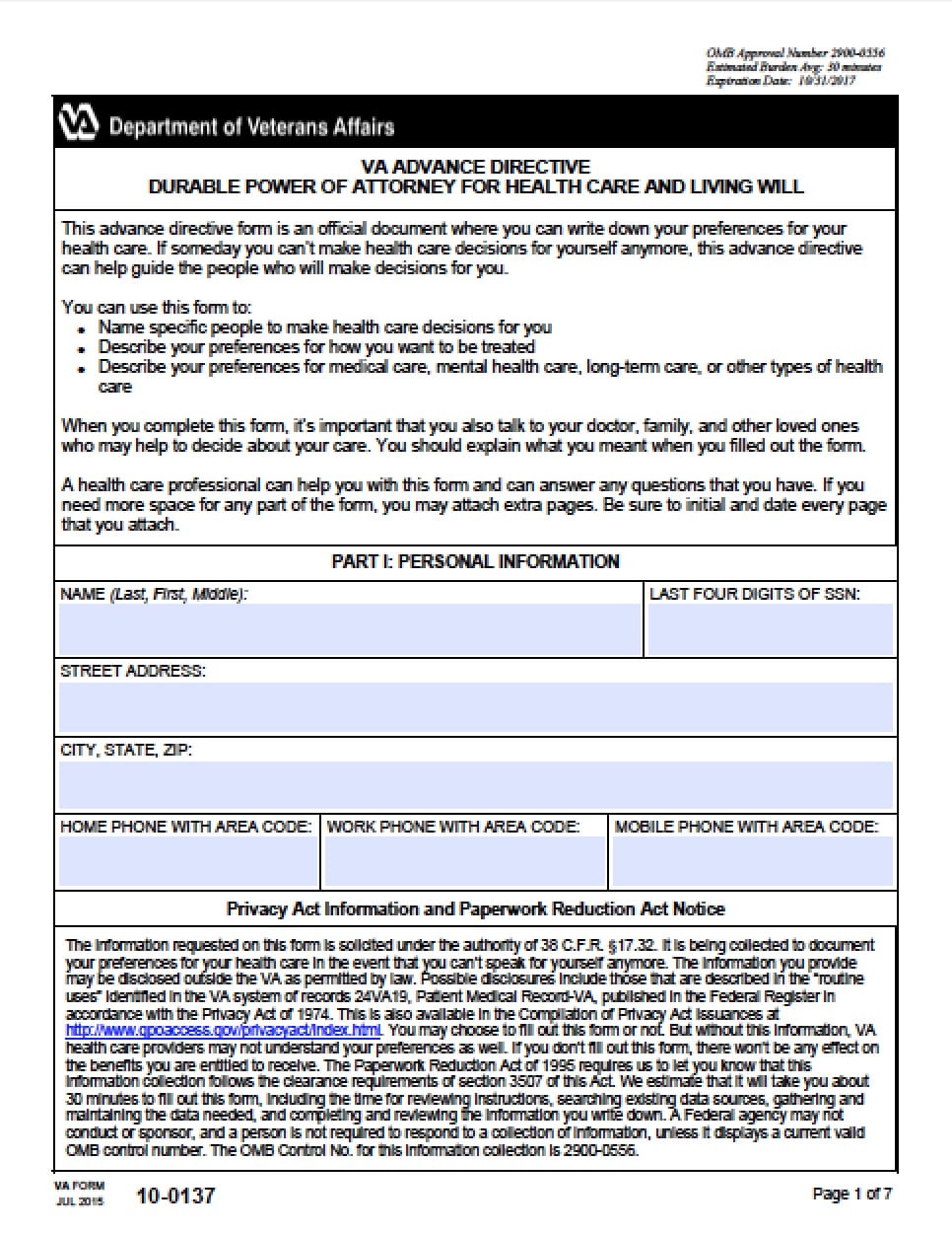 State Of West Virginia Durable Power Of Attorney Printable Form