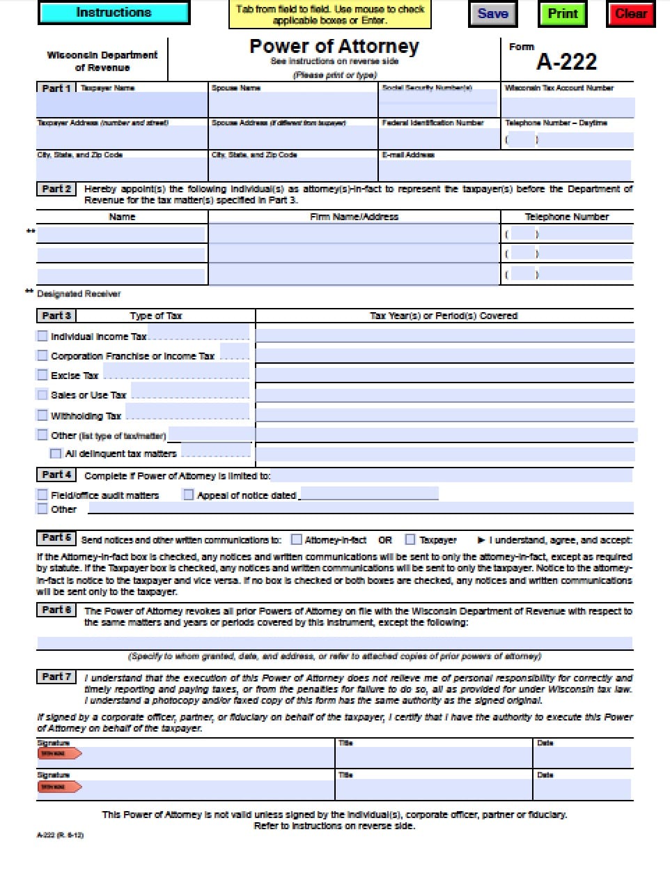 wisconsin-tax-power-of-attorney-form-power-of-attorney-power-of