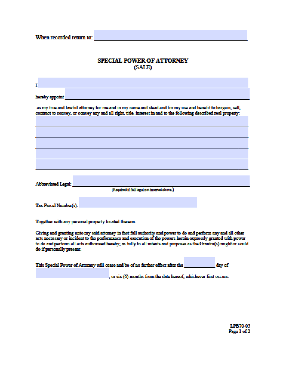free-washington-power-of-attorney-forms-in-fillable-pdf-8-types